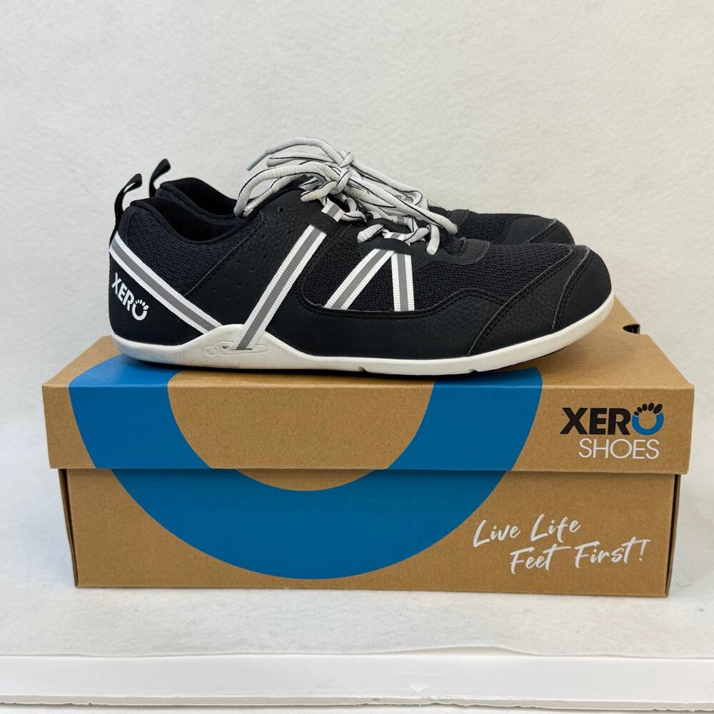 Xero Shoes Womens Prio Neo Gym Shoes Performance Sneakers Wide Toe Box Black 10